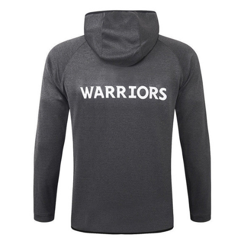 KIT GIACCA A ZIP CON CAPPUCCIO + TUTA NBA GRIGIA WARRIORS 2021/22